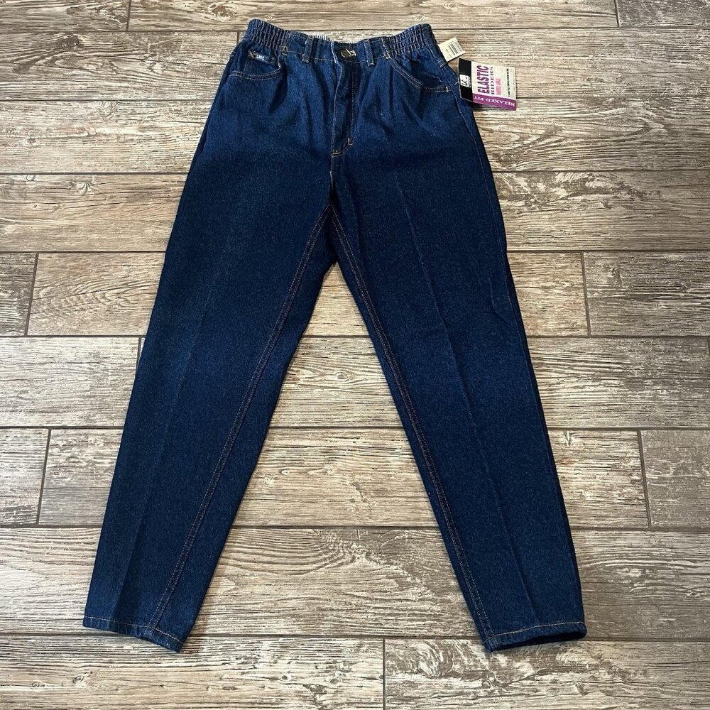 Vtg Lee Riders Mom Jeans Womens 12M Classic Fit Denim Tapered Leg High Rise USA